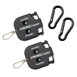 Golf Score Counter Stroke Counter, Golf Result Counter, Golf Scorer Counter, Player Punch Counter, Golf Punch Counter, 2 Pieces Score Counter Golf Result Indicator with 2 Carabiners, 2 Player Blow