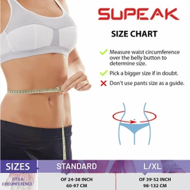 SUPEAK Umbilical Hernia Belt for Men and Women - Abdominal Hernia Support Belt With Compression Pad - Stomach Binder Belly Band Truss For Navel and Belly Button Hernias Surgery Support Wrap (S/M (60-97 CM))