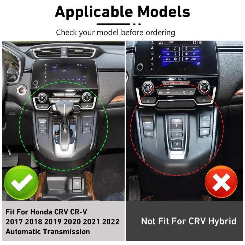 FQMY Car Gear Shift Box Panel Cover Inner Frame Gear