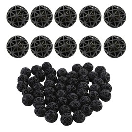RUIENGCOMM 100 Pcs Bio Porous Filter with Cotton Aquarium Fish Tank Bio Balls Filter Bio Balls Filter Water Filter Material Bio Media Bio Balls for Fish Tank Pond Aquarium Waterfall Fountain