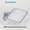 Wutusent ABS Plastic Dustproof Waterproof IP65 Junction Box Universal Electrical