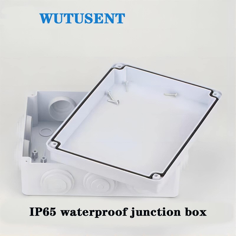 Wutusent ABS Plastic Dustproof Waterproof IP65 Junction Box Universal Electrical
