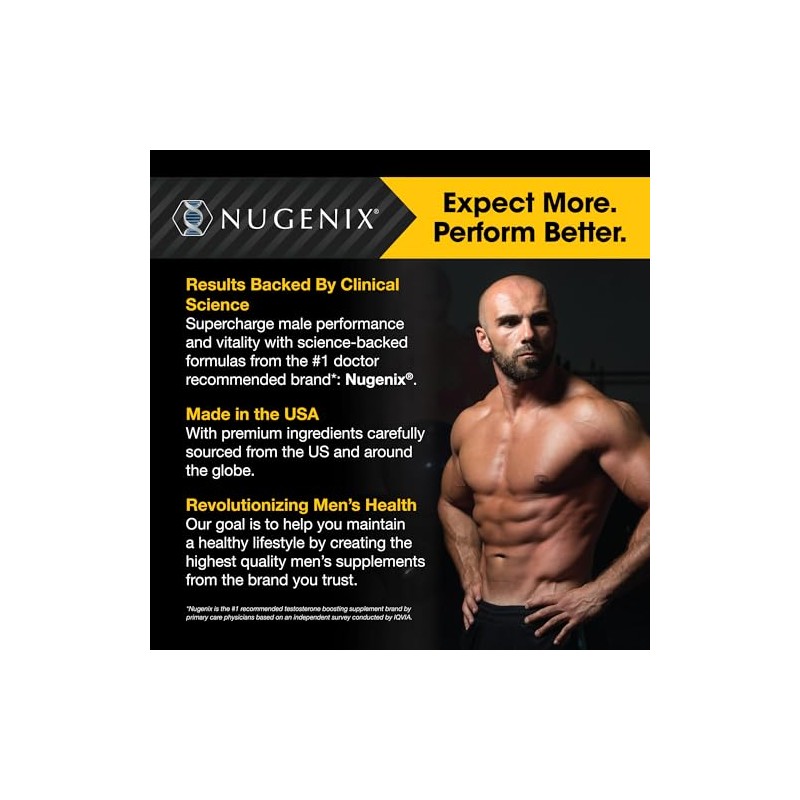 Nugenix- “Suplemento Potenciador de Testosterona TotalT, Libre y Total para