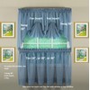 Today's Curtain Emelia Original Voile Fan Insert, Wedge Blue, 30"