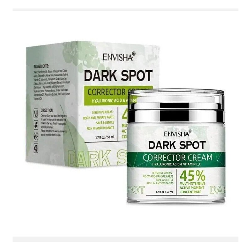ENVISHA Dark Spot Corrector Hyaluronic Acid Vitamin C E face