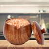 Sour Jujube Wood Condiment Jar Japanese Safe Dustproof Classic Flip