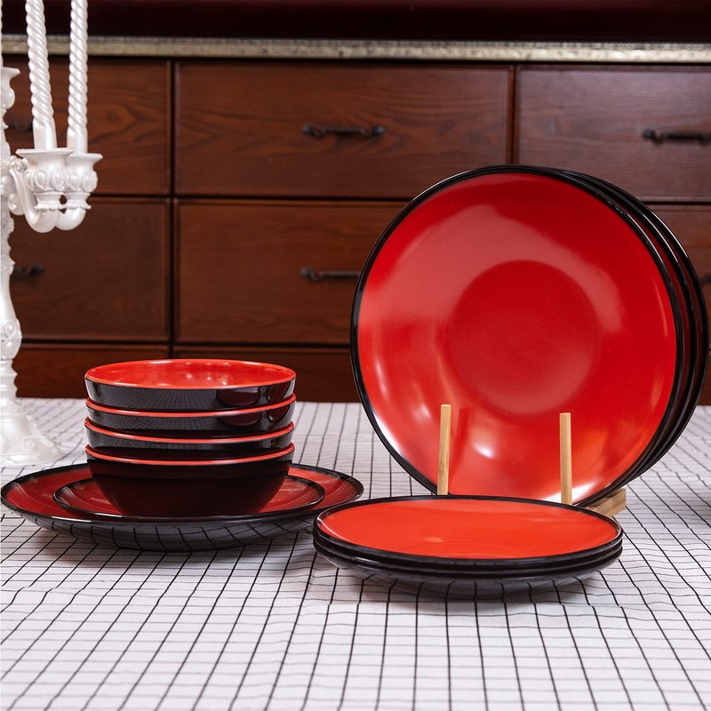 Melamine Dinnerware Set - 12pcs dinnerware set Indoor and Outdoor