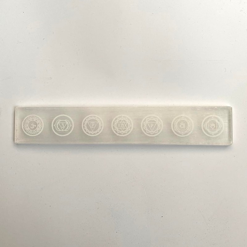 VIE Selenite Charging Plate, Design 01, 15x3cm