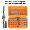 ANVANNA 42 in 1 Ratchet Screwdriver Set Ergonomic Design Compact