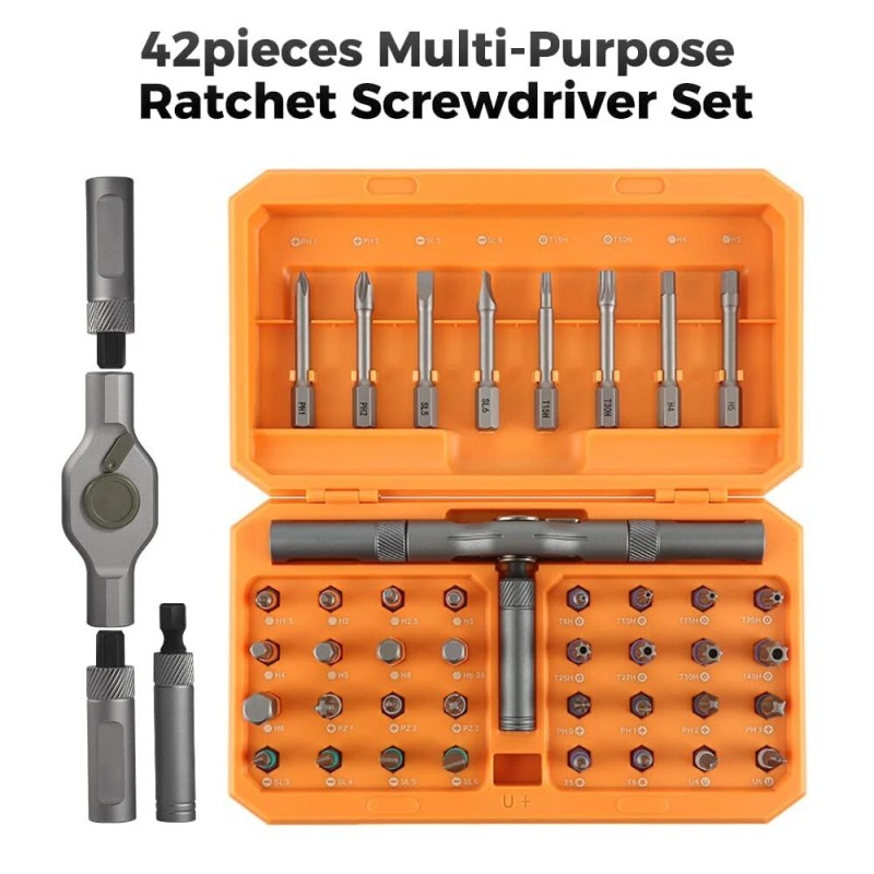 ANVANNA 42 in 1 Ratchet Screwdriver Set Ergonomic Design Compact