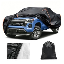 ZUTMAY - Funda de coche industrial para Chevy Colorado 2023-2026, resistente al agua PEVA con forro de algodón, para todo tipo de clima, protección contra la nieve, el polvo y la lluvia, cubierta de
