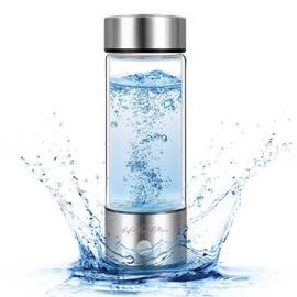 H2O Bliss Hydrogen Water Bottle Generator, Water Ionizer Machine, Advanced SPE PEM Technology, Improves Water Quality in 3 Minutes, Suitable for Office, Travel, Gym.