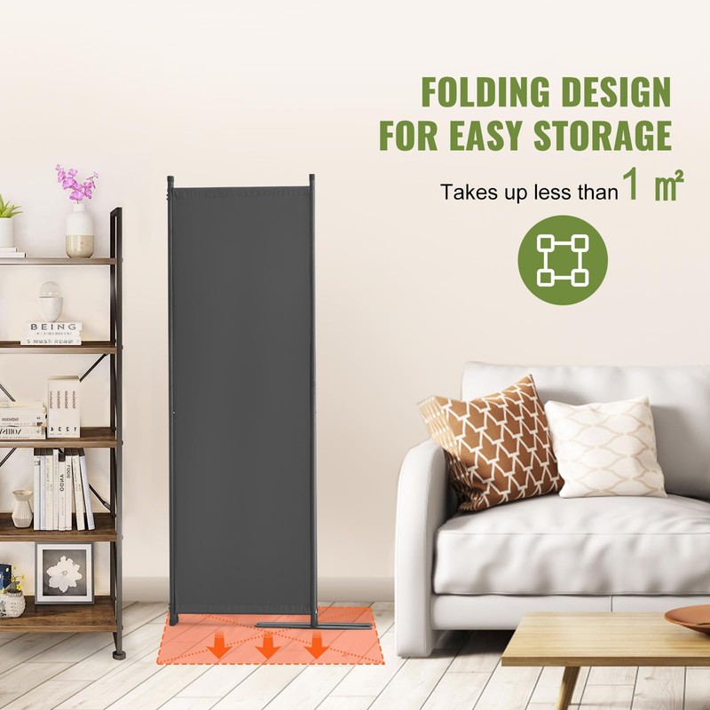 VEVOR Room Divider, 4 Panel Room Dividers and Folding Privacy