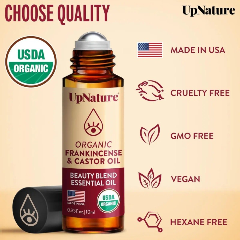 Upnature Aceite Ricino Incienso Contorno Ojos Roll On Ojeras