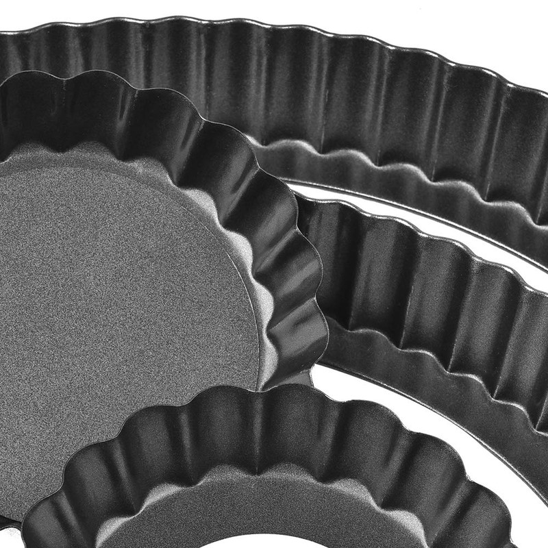 TORASO Tart Pan with Removable Bottom, 9 Inch Quiche Pan