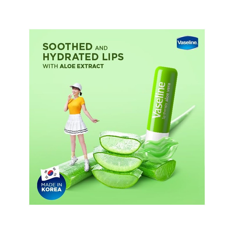 Vaseline Terapia de labios Aloe Care Twin Pack