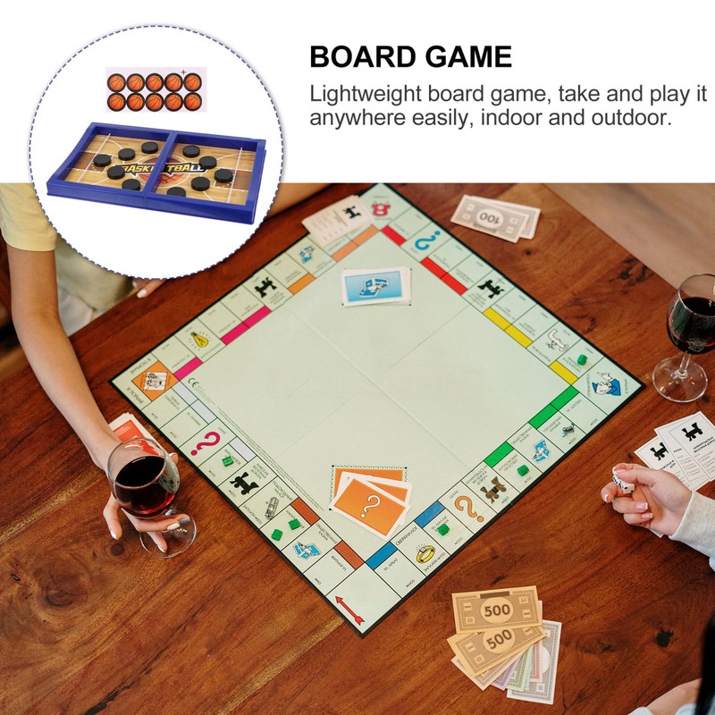 Kisangel 1 Set Fast Sling Puck Game Tabletop Board Game