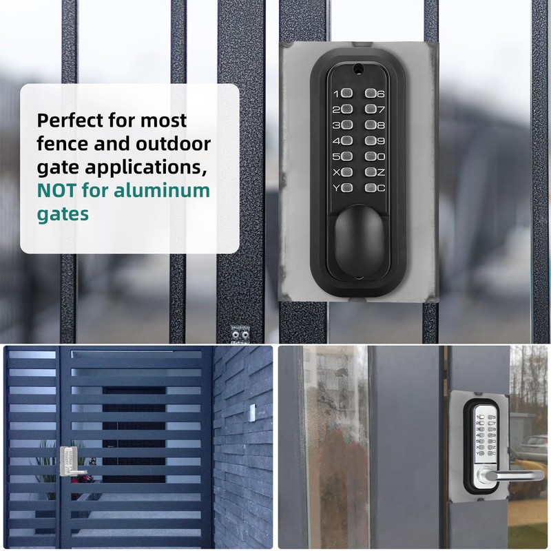 GB2020 Gate Lock Box for Double Keypad Mechanical Combination Lock，Steel