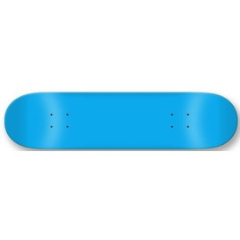 Moose Blank Skateboard Deck 7.75 NEON Blue Skateboards