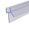 Frameless Shower Door Bottom Seal with Drip Rail 1/4" Thick