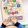 Mondily Interactive Learning Sorting Clock for Kids Telling Time Fraction