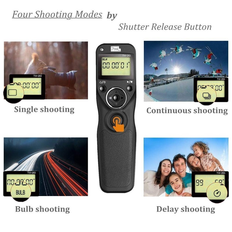 Pixel TW-283 S2 Camera Shutter Release Remote Control Timer Intervalometer