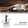 Moka Pot 100ml Dual Pipe Stainless Steel Durable Food Grade