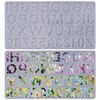 Alphabet Mold Silicone Letter Number Molds Large Alphabet Resin Molds