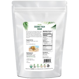Z Natural Foods Organic Coconut Sugar - Nutrient-Dense, Flavorful & Unrefined Brown Coconut Sugar - Perfect for Tea, Coffee, Oatmeal, Deserts & Baking, Non-GMO, Vegan, Gluten-Free, 10 lbs