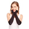 Bienvenu Punk Gothic Rock Long Arm Warmer Fingerless Gloves,Black Coffee