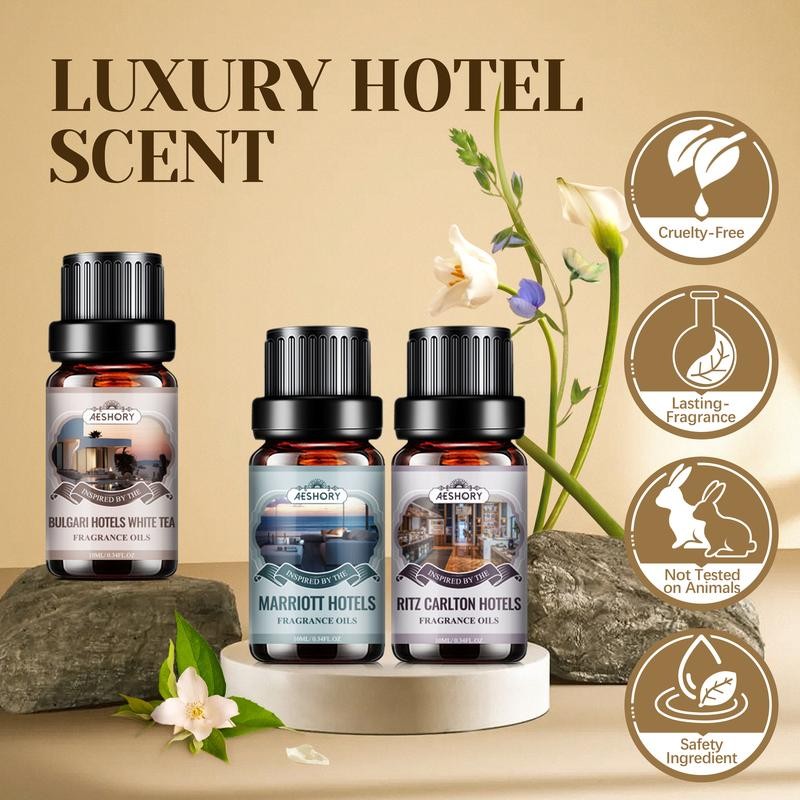 Hotel Diffuser Oils Gift Set - 6x10ML Luxury Fragrance Oil