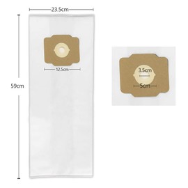Gudotra 3 Pack HEPA Central Vacuum Bags Replacement for 50500 Beam Electrolux Eureka Mastercraft White Westinghouse Nilfisk Husky Star-Brute Non-Woven Cloth Filter Bags