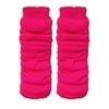 Luxurious Ladies 80's Dance Plain Ribbed Leg Warmers, Neon Leg