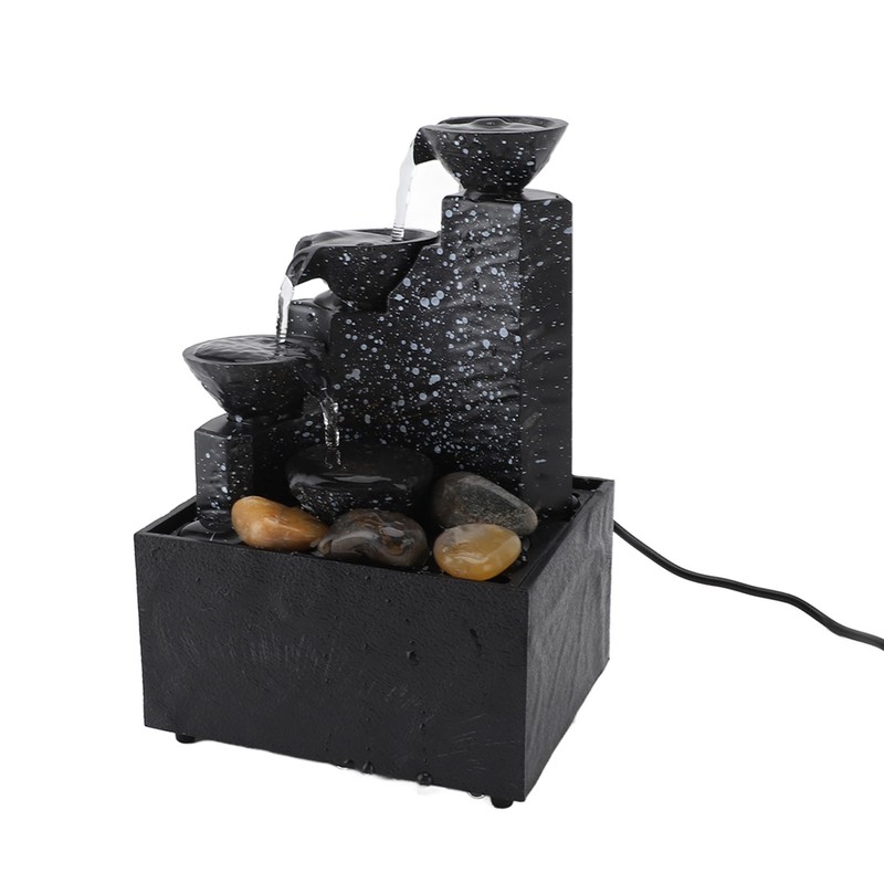 Tabletop Fountain Circulating Water Decorative USB Desk Waterfall Fountain with