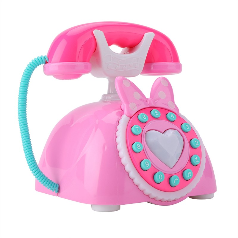Bilingual Musical Telephone Baby Children Educational Development Pretend Play Toy