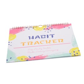 SEWACC English Habit Tracker Journal Monthly Goal Planner for Productivity Simple Design for Students and Moms Undated Daily Habit and Mood Tracker Watercolor Style