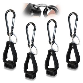 NANHONG 4PCS, Glove Clips for Work Glove Holders, Gloves Clip, Duty Belt Accessories, Gloves Clips for Work, Suitable for Everyday, Outdoor and Construction, Black