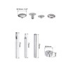 sourcing map 12 Sets Snap Fasteners Kit 3/5 Inch 15mm