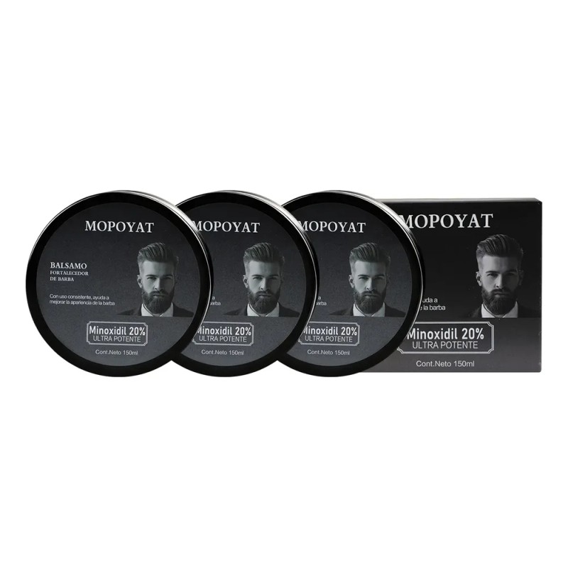 3pcs Balsamo Para Crecer La Barba Al 20%