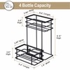 Rice rat Coffee Syrup Organizer Rack, (4 Bottle Capacity),2 Tier