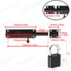 SAYAYO Slide Gate Latch Bolt Safety Door Lock with Padlock