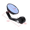 Round Motorbike Rear View Handle Bar End Rearview Side Mirrors