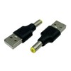 Dafensoy 2-Pack USB 2.0 A Male to DC 5.5 x