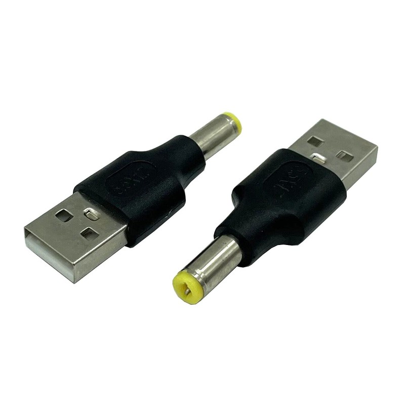 Dafensoy 2-Pack USB 2.0 A Male to DC 5.5 x