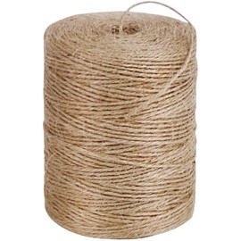 PerkHomy 800 Feet Natural Jute Twine Long Twine String for Crafts Gift Wrapping Packing Gardening Crochet Knitting Macrame Decor (800 FT * 2mm (3Ply))