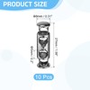 sourcing map 10Pcs Double Hole Cord Locks, 6mm Metal Spring
