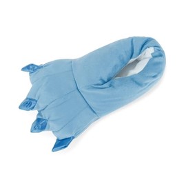 OCHENTA Slippers Unisex Animal Fantasy Plush Slippers Paw Cosplay Blue L(Adult 39-44)