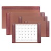 Dacasso Leather Desk Calendar pad, 25.5 x 17.25, Mocha, P3040