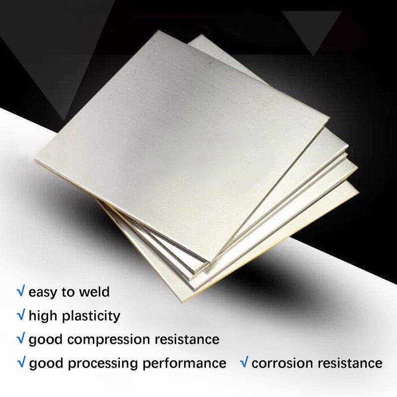 TEN-HIGH Cupronickel Sheet Plate 1mm x 300mm x 300 mm,1pcs