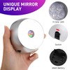 Uonlytech 4pcs Led Lighted Base for Glass Art Multicolor Round